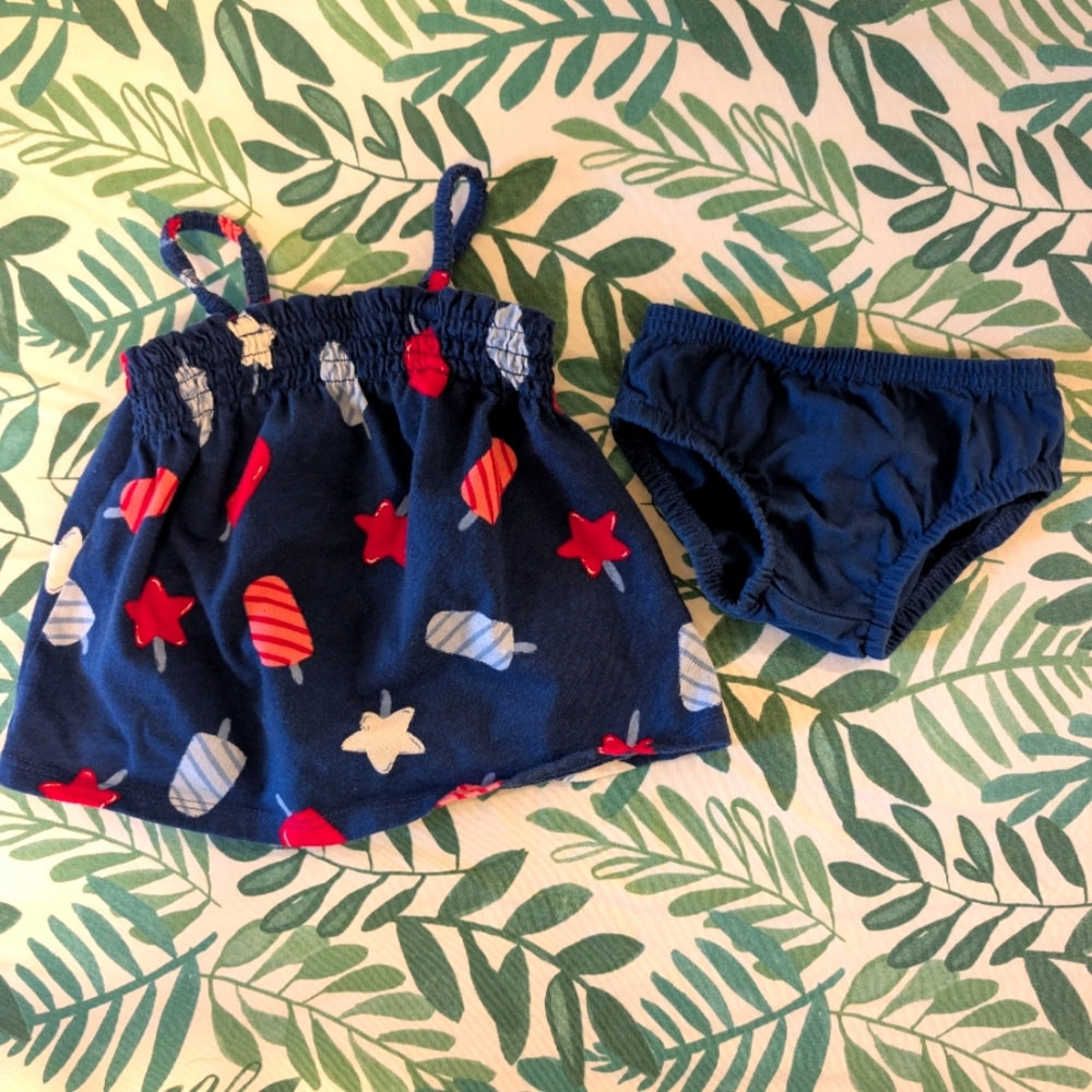 Carter's Red, White, And Blue Popsicle Outfit